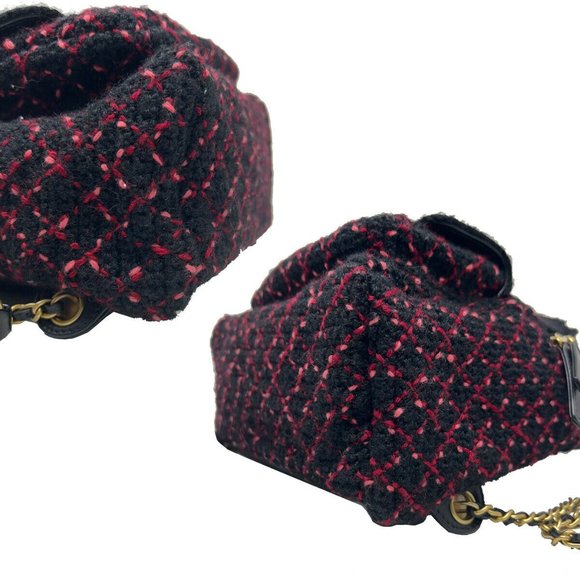 Chanel CC Wool Knit Mini Tweed Backpack - Picture 6 of 9